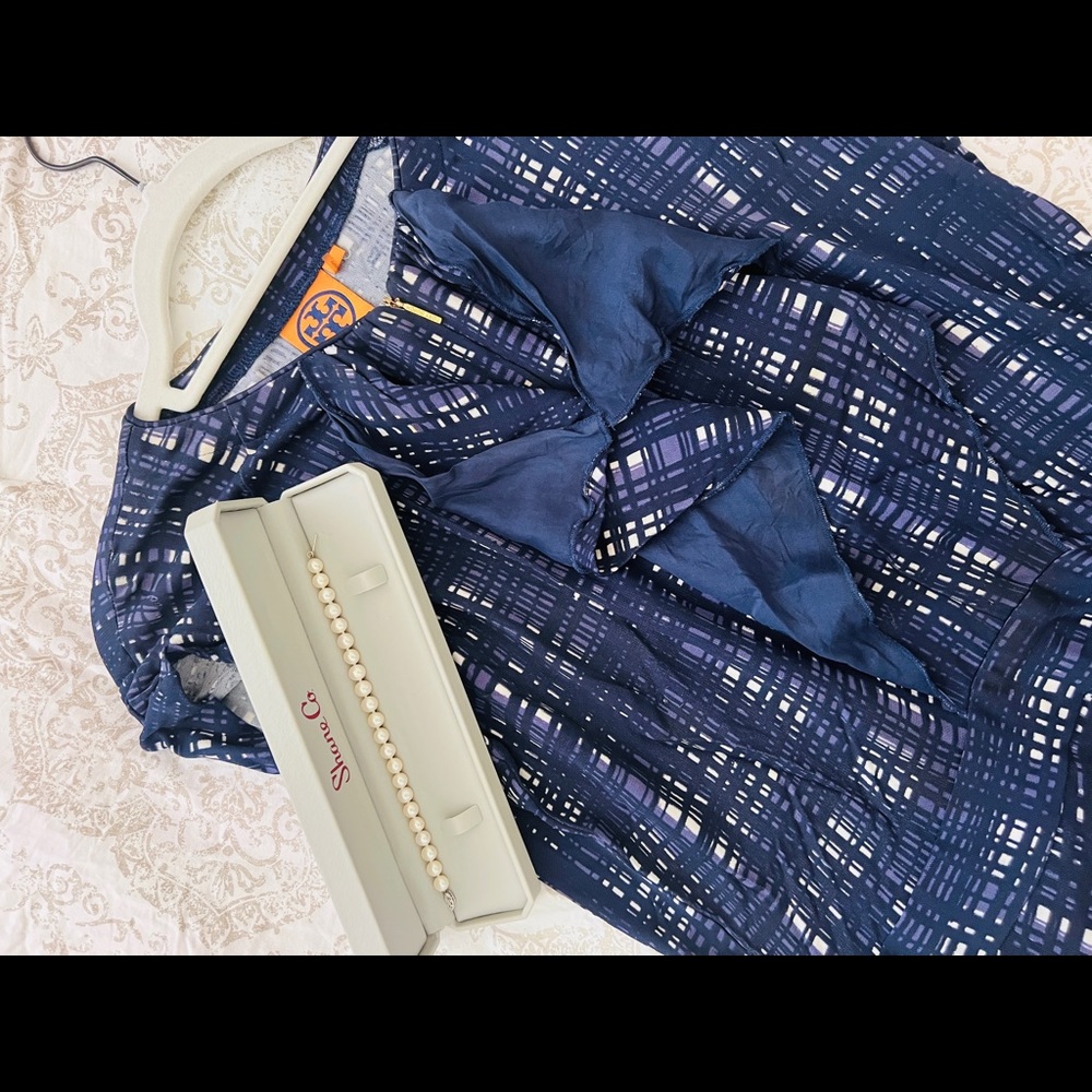 {TORY BURCH} ‘Clementine’ Plaid A-Line Dress - Picture 5 of 5
